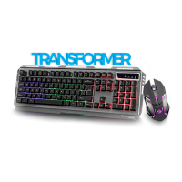 Keyboard And Mouse Combo Usb Gaming Premium Transformers Zebronics 